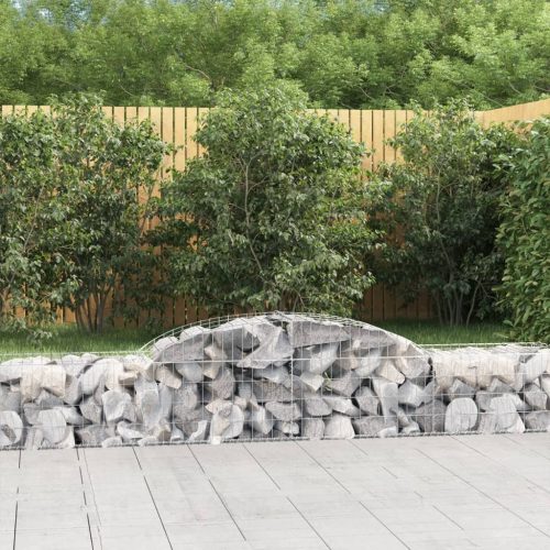 10 db íves horganyzott vas gabion kosár 300x50x40/60 cm