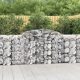 2 db íves horganyzott vas gabion kosár 300 x 50 x 100/120 cm