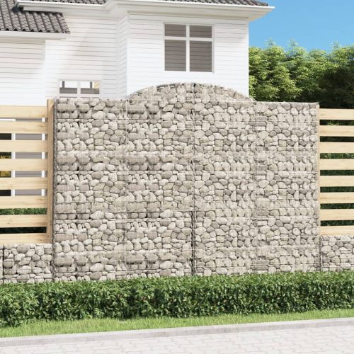 3 db íves horganyzott vas gabion kosár 300x50x220/240 cm