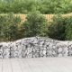 15 db íves horganyzott vas gabion kosár 400x50x60/80 cm