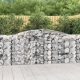 9 db íves horganyzott vas gabion kosár 400x50x100/120 cm