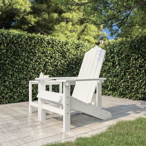 Fehér HDPE kerti adirondack szék