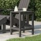 Antracitszürke HDPE kerti Adirondack asztal 38 x 38 x 46 cm