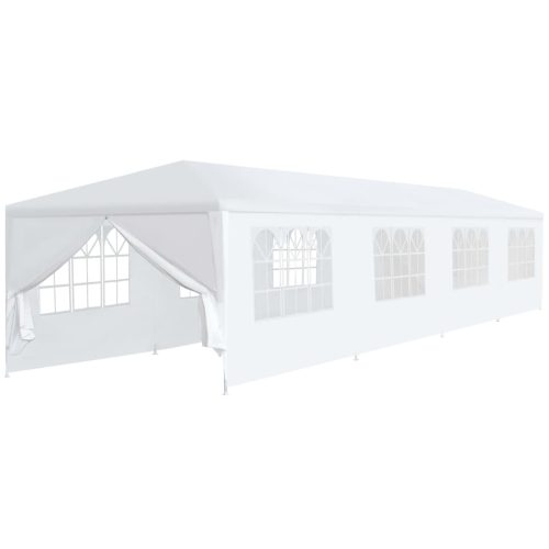 Fehér kerti pavilon 3 x 12 m